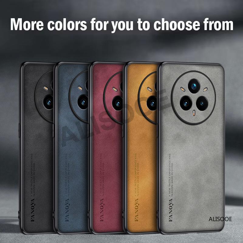 Matné PU Kůže Funda pro Realme 14 Pro Plus Pouzdro Kožené Plastové Ochranné Zadní Kryt pro Realme 14 Pro Capa