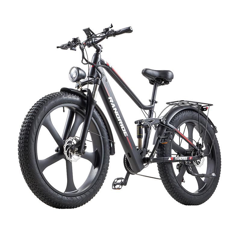 RANDRIDE Biciclete electrice urbane YX90M Motor 1000W Baterie 48V 14Ah Anvelope 26x4 inch