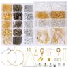Jewelry Findings Tools Set Alloy Accessories Earring Hooks Clip Buckle Lobster Clasp Open Jump Ring Jewelry Making Supplies Kit