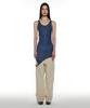Partimento Woman Pwc Sheer Transform Sleeveless Dress_Blue