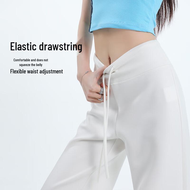 MIIOW Women's High-Waisted Straight-Leg Sweatpants