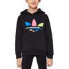 Adidas Originals Logo Print Hoodie Long Sleeve Kids tops Gray H32388