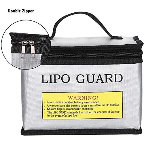 Explosion-proof LiPo Battery Bag, Fireproof and Waterproof Battery Storage Bag for LiPo Guard, LiPo Guard Storage, Flame Retardant Bag, Waterproof, Ex