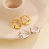 European American French Retro Earrings Women Sense Luxury Cold Personality Geometric Twist Patterns Light Luxury Temperament