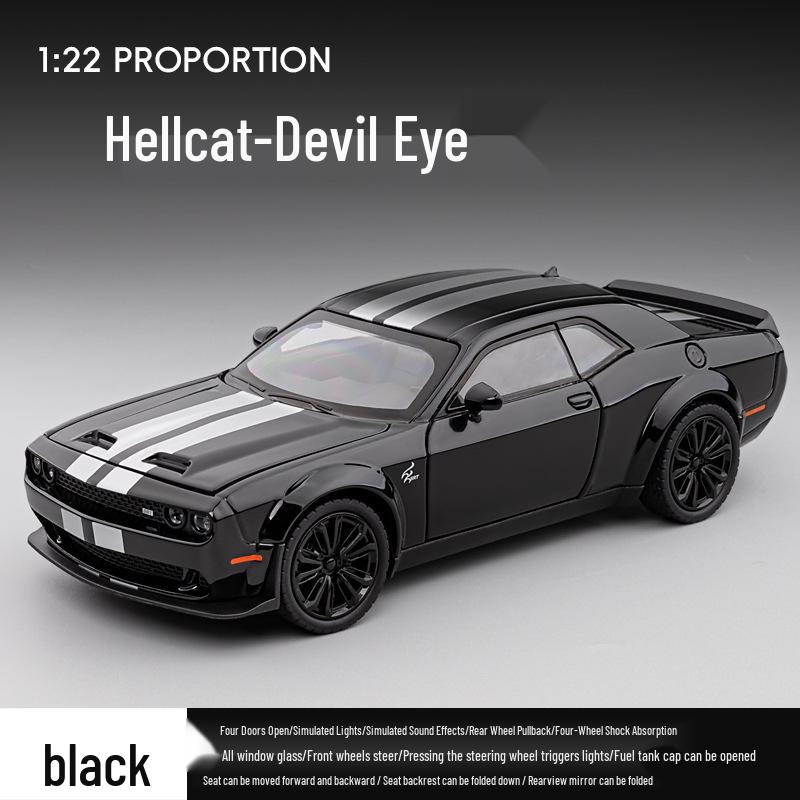 

Jiaye VB24375 Сплав Модель спортивного автомобиля Hellcat SRT - Игрушечная машинка Фигурка для детей чёрный