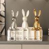 Keramik-Kaninchen-Ornamente für die Heimdekoration - Wohnzimmer, TV-Schrank, Flur, Weinschrank-Dekoration