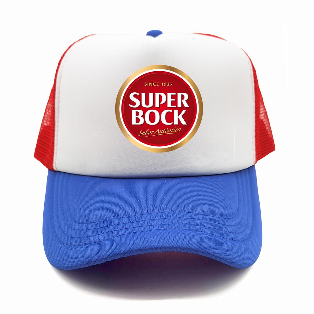 Berretto Trucker Super Bock Unisex Cappello Divertente Cappellino da Baseball Fresco Estivo Cappellini Unisex a Rete
