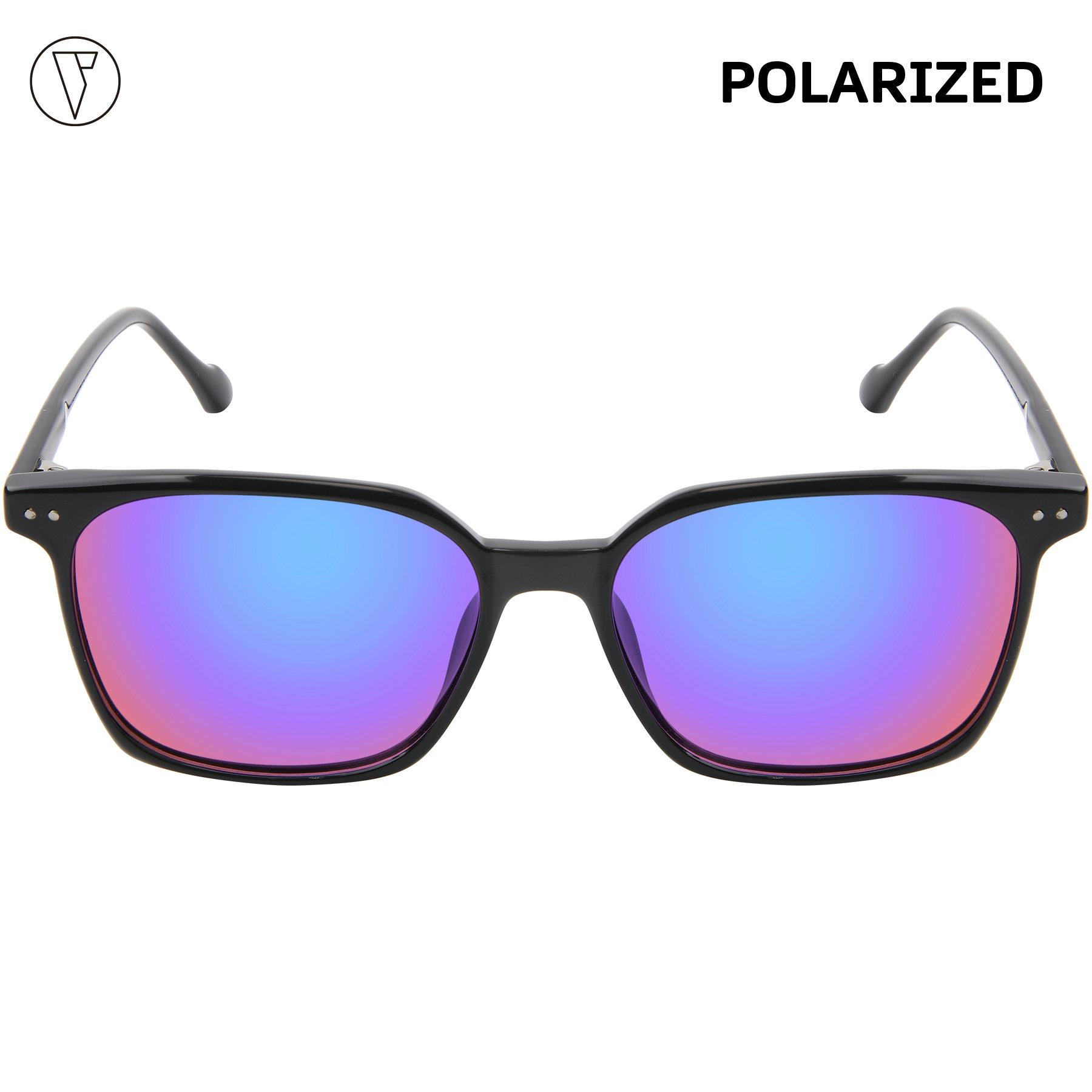 

ONDEX Fashion Unisex Sunglasses Men Women Polarized Sunglasses Stylish UV Protection For Cycling Driving Fishing Eyeglasses Black