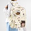 Printed Large Capacity Backpack Travel Cartoon Backpack Student Schoolbag