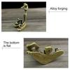 Meditation Fog Incense Stick Holder Vintage Metal Sitting Frog Incense