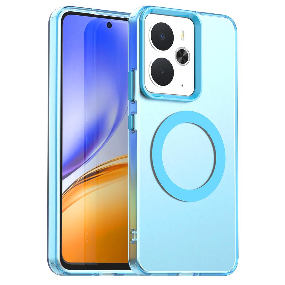 Magnetic Wireless Charging Case For Realme 14 5G Realme 14T Cover Candy Colors Transparent Back Shell Coque