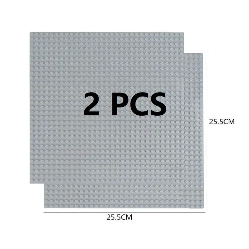 2Pcs Base Plate 32*32 32*16 Studs Classic Figures Building Blocks Plates Bricks Baseplate Blocks Children Toys For Kid Gifts