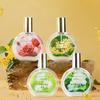 50ml Natural Fragrance Perfume for Women, Long Lasting Floral Fruity Scent, Transparent Round Bottle with Golden Cap Romantic Gift, Ideal for