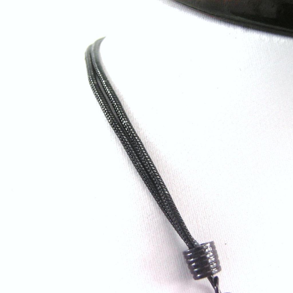 NOA [G5948] - Designer Necklace 'Harlequin' Gray Black