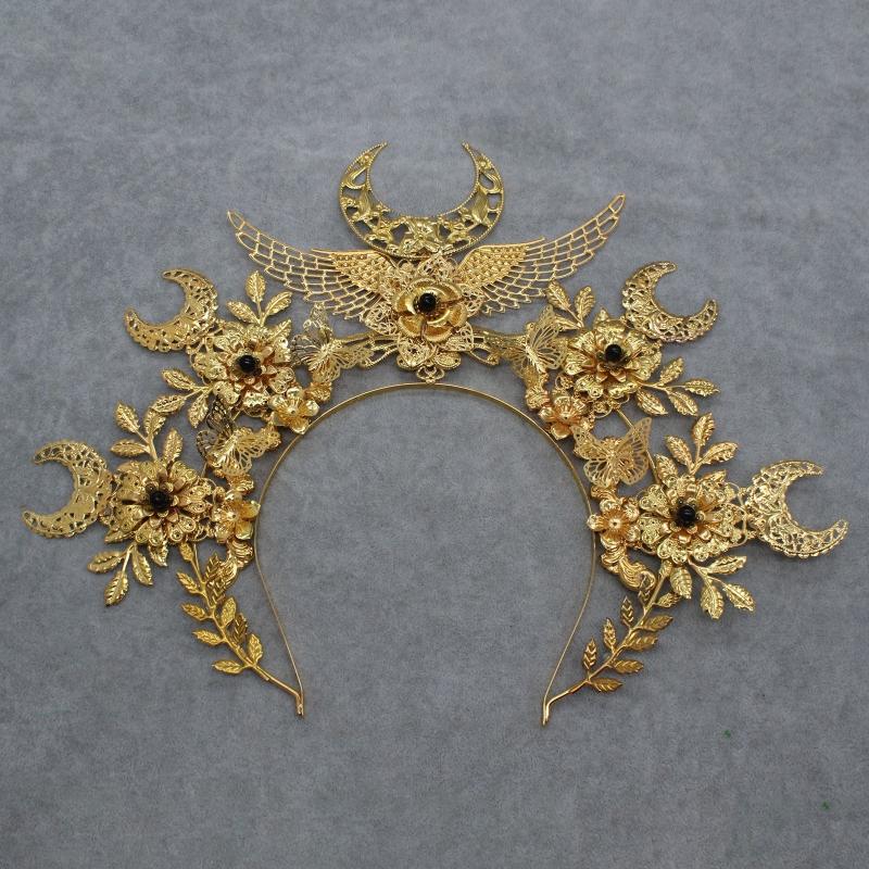 Women Cosplay Headband DIY Material Halloween Hair Holder with Angel Halo Design