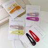 Ins  Simple 5.5cm Candy Colorful  Fringe Clip Exquisite Fashion Acetate Duckbill Clip Hair Accessories For Woman Girls