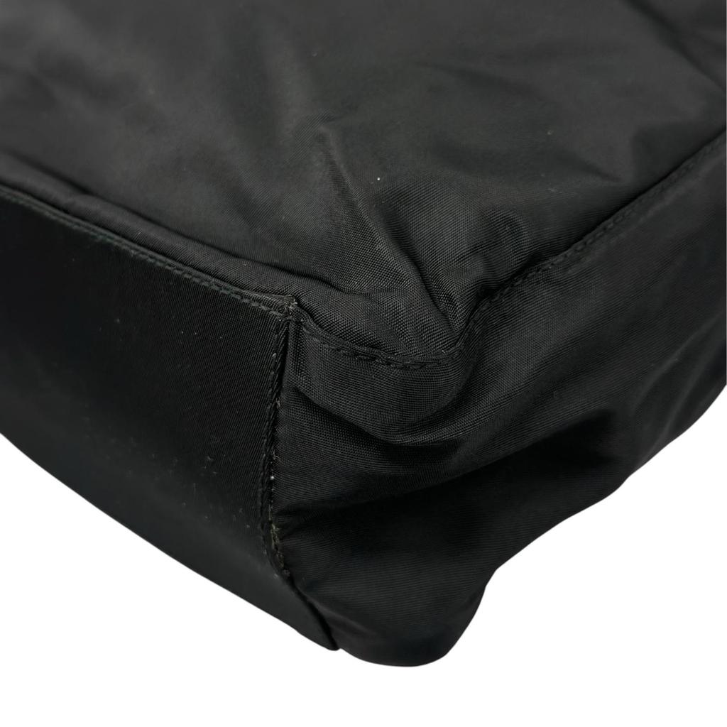 PRADA Triangular logo B8489 Tote Bag black Women used