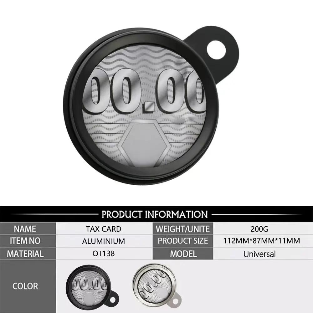 652F Motorcycle Tax Disc Plate Card Hanger Label Holders for Scooters Quad Mopeds ATV