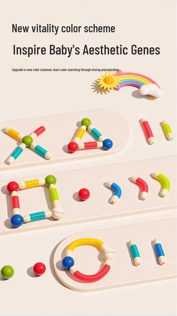 Magnetic Stick Toy: Multisensory Educational Tool for Kids' Concentration and Creativity