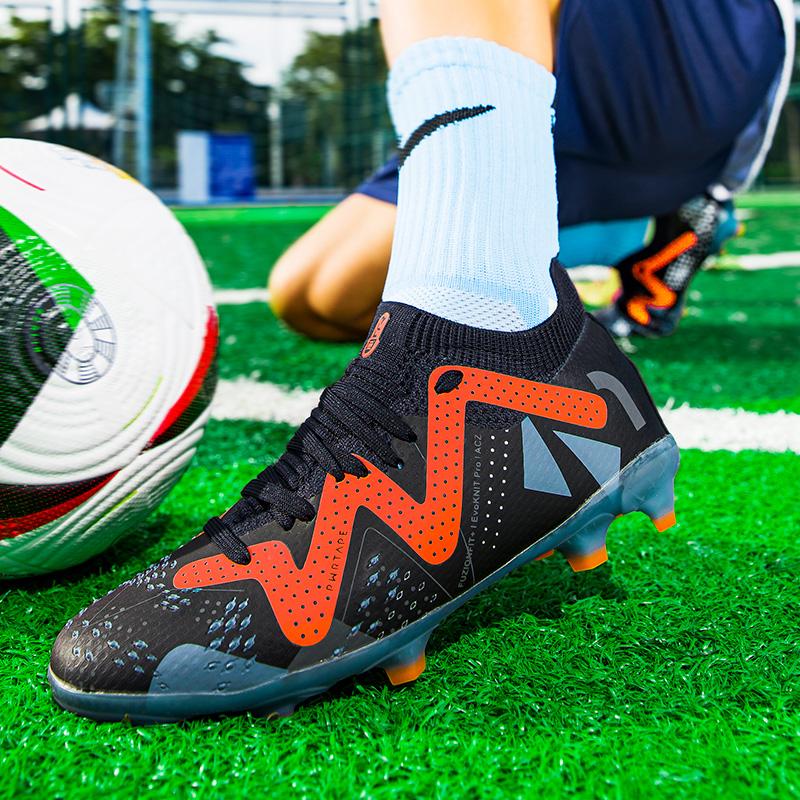 Football Boot Men's TF/FG Professional Field Soccer Shoes Non Slip Outdoor Grass Training Cleats Childrens Sports Sneakers