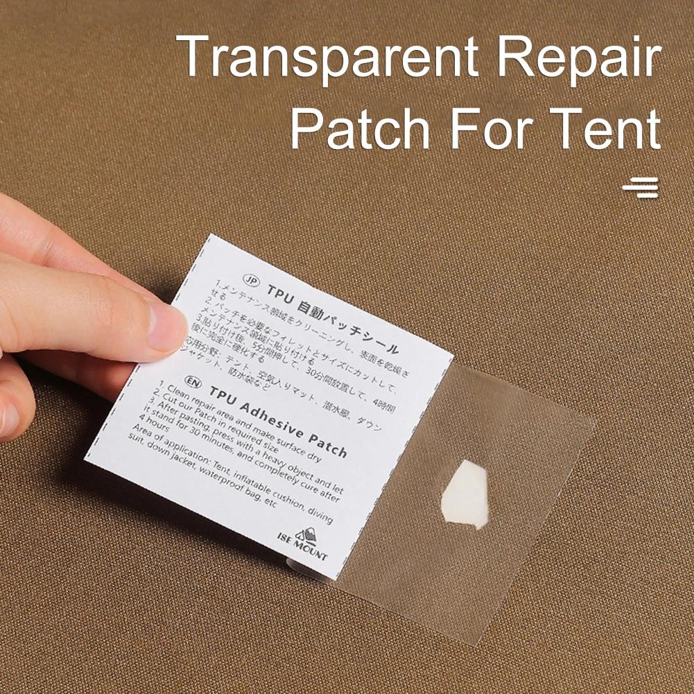 Transparent TPU Self Adhesive Universal Camping Portable Waterproof Patch Awnings Tent Repair Tape Water Toys Outdoor
