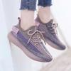 Flying Shoes Women's Spring New Breathable Student Korean Version Fashion Sports Shoes Casual Breathable Running Fitness Shoes