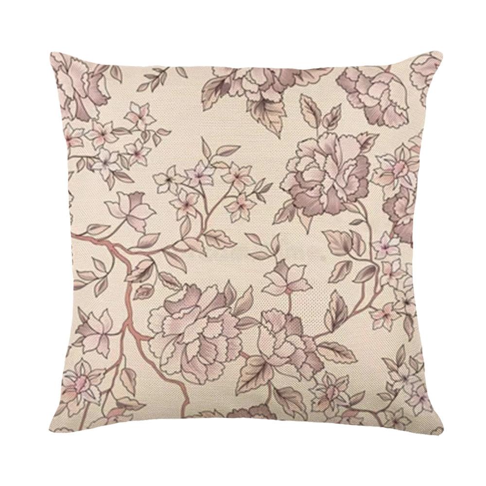 Plant Stamens Throw Pillow Covers With Digital Printing Of Short Plush Fabric Car-Shaped Sofa Cushion For Office Home Decor