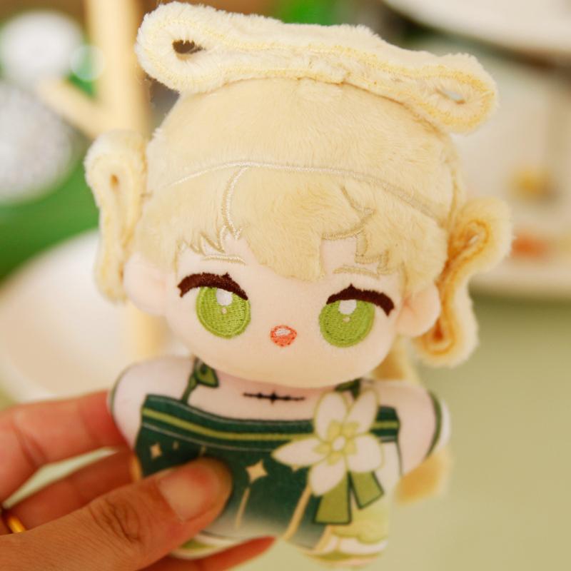 10cm Kawaii Wuthering Waves Plush Toy Game Peripheral Figure Anke, Rococo Dolls Cute Body Squeaking Plush Pendant Birthday Gifts