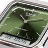 Casio Vintage Series Quartz Dual Overseas Model ANA-DIGI Watch, AQ-230A-3AMQY, Unisex, Time, Green, [Used]