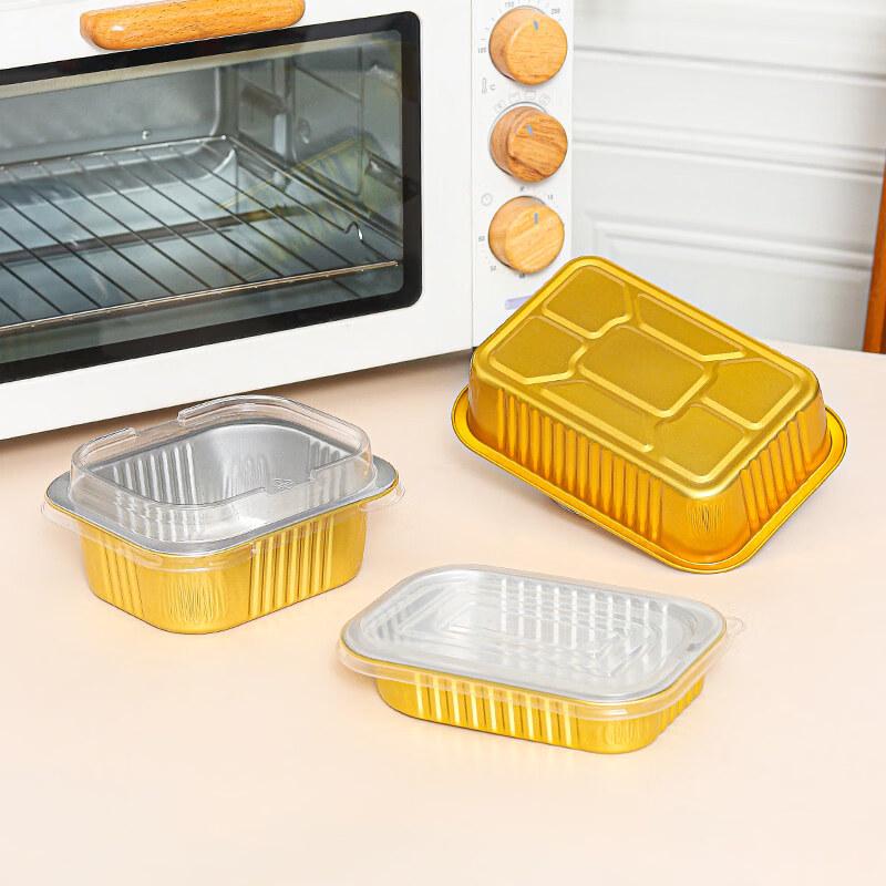 Disposable Square Aluminum Foil Pans with Lids