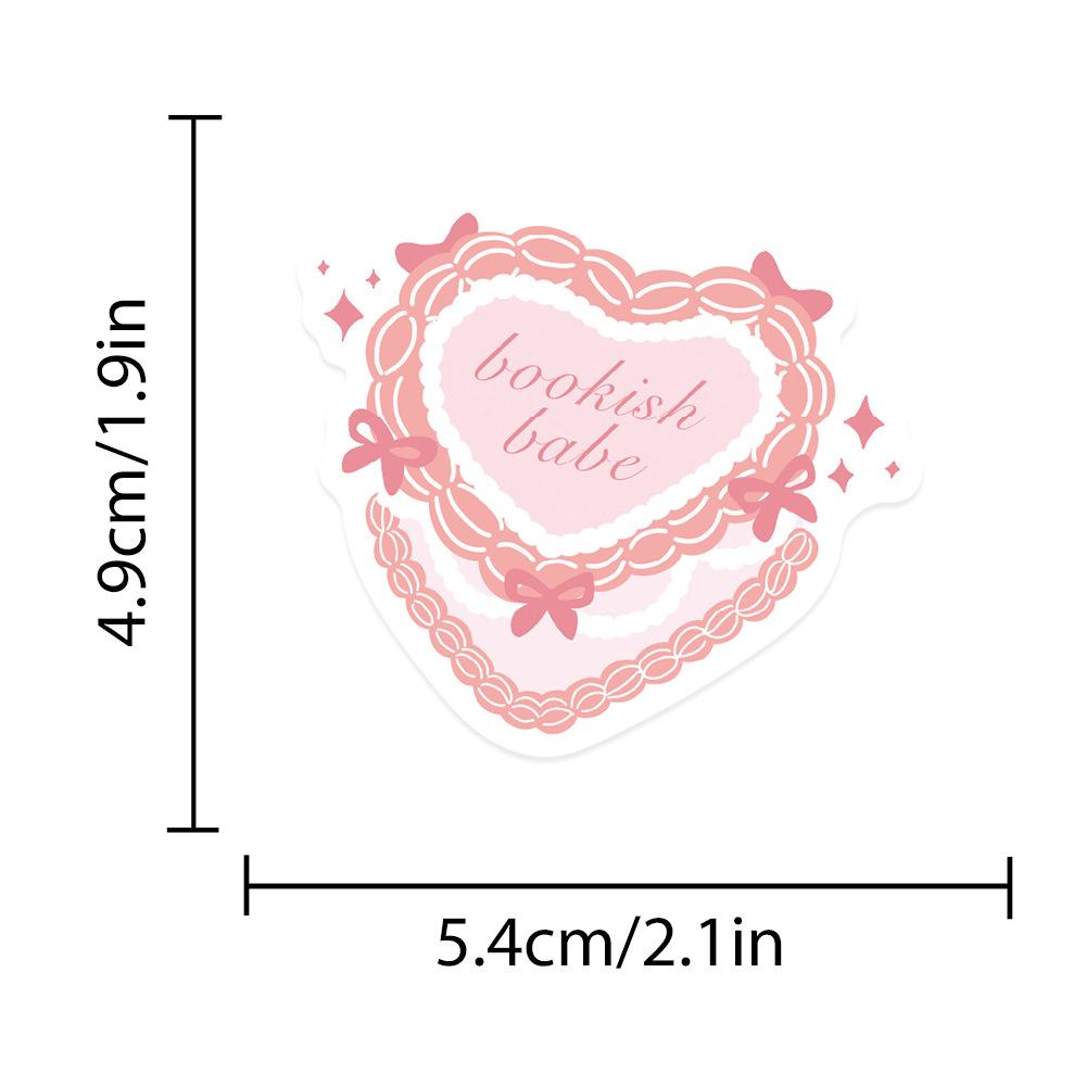 10/30/50pcs Romantic Pink Ins Style Cartoon Stickers Bow Girl Aesthetic Decals DIY Suitcase Phone Notebook Cute Sticker Toy Gift