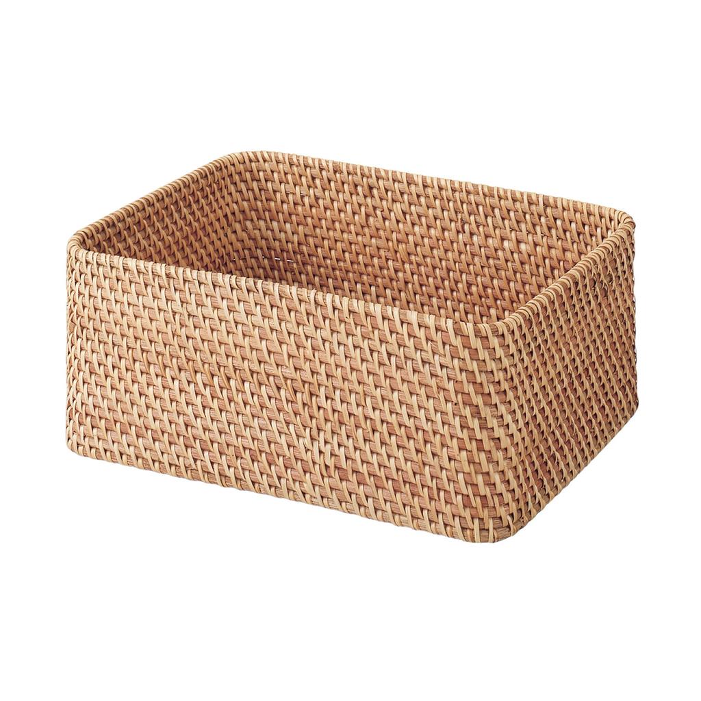 MUJI Cesto Rettangolare in Rattan Impilabile Medio L36 x P26 x H16cm 47381306 Cesto - (V) ca.