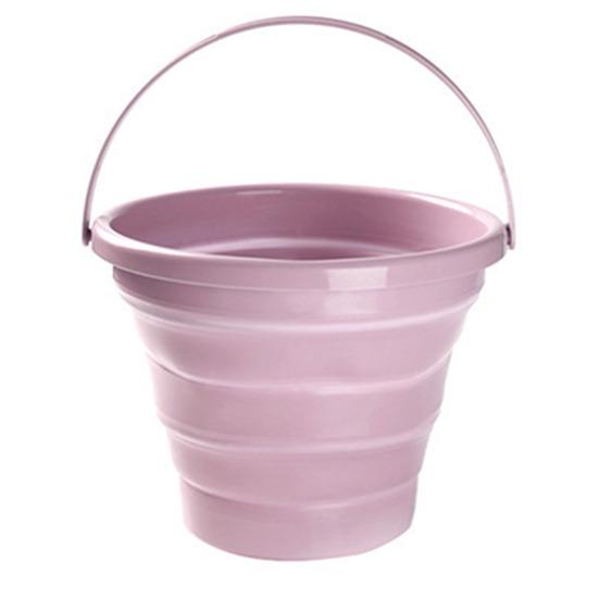 5/10L Outdoor Folding Bucket Great Load Bearing Handle Leakproof Thick Collapsible Space-saving Hanging