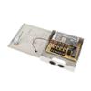 CCTV napájecí box, rozvodná krabice, 12V, 4 kanály, pojistka 5A, 110V/220V s kovovým krytem