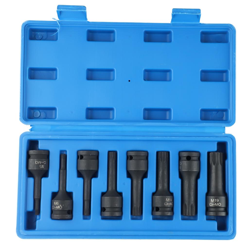 M8 M10 M5 Wrench Socket As Picture Excellent Strong 8pcs Automotive Specialy Tools.plastic Portable Storage Box