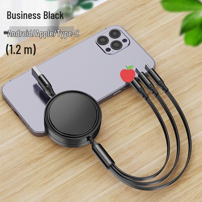 100W Type-C 3-in-1 Fast Charging Cable for Huawei, Android, and Apple Devices