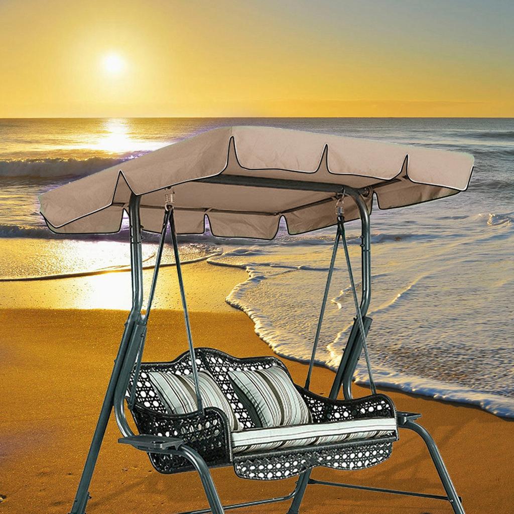 Swing Top Cover Replacement Outdoor Waterproof Dustproof Garden Swing Chair Protector