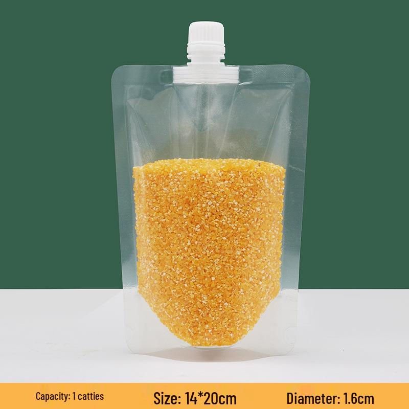 Moisture-Proof & Insect-Resistant Grain Storage Bag - Thick, Transparent & Portable for Household Use