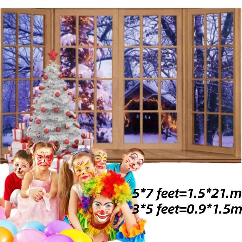Photo Backdrop Children Christmas Theme Photography Background Poster Seamless