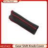 Genuine Leather Car Gear Shift Collars Gear Head Shift Knob Cover for Fiesta Focus 3 4 MK3 MK4 MT for Ford New Fiesta