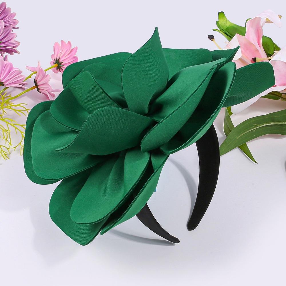 Exquisite Large Rose Flower Headband Elegant Oversized Flower Headpiece  Stage Performance