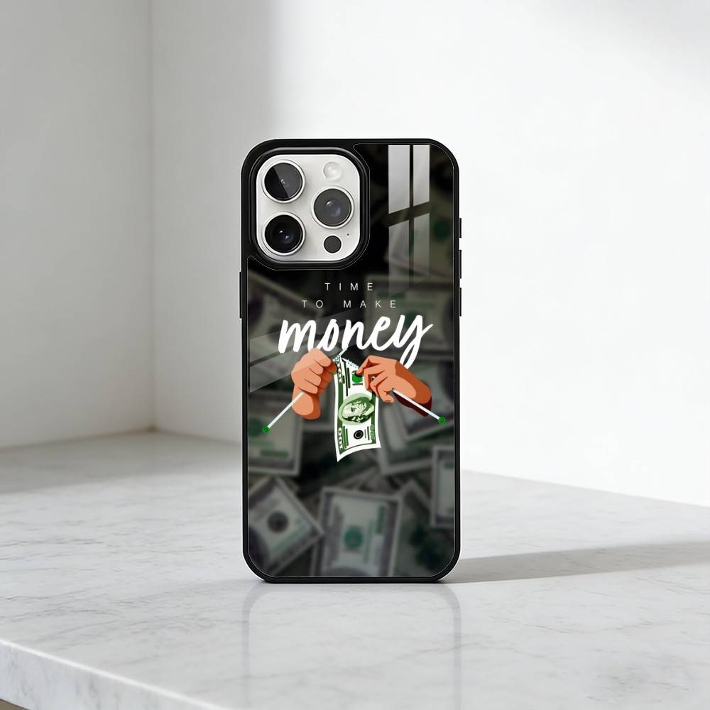 Dollar Design RICH-Man Painting Phone Case For iPhone17,16,15,14,13 Plus,Pro Max Magnetic For Magsafe Wireless Charging