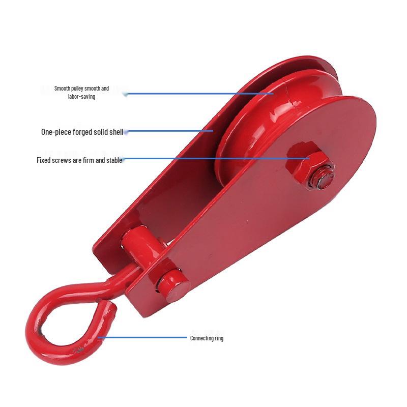 Multi-Function Mini Lifting Eyelet Hook Pulley Wheel