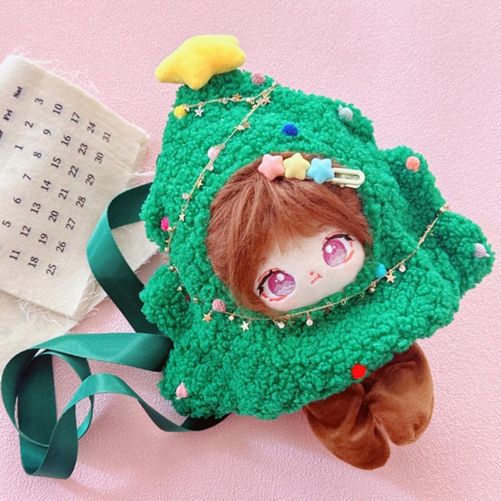 Crossbody 20CM Cotton Doll Clothes Christmas Tree Plush Toys Clothes  Doll Accessory