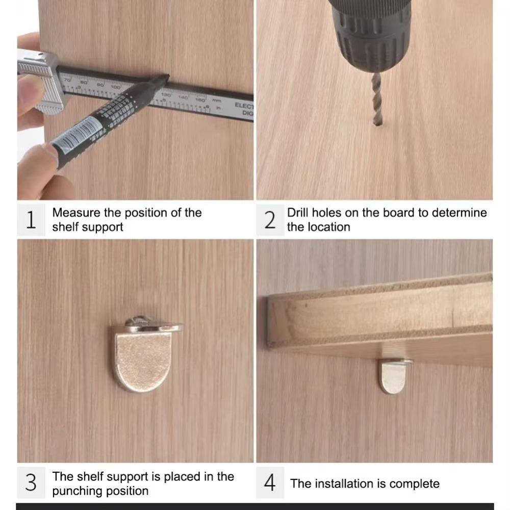 20pcs 5mm Furniture Bracket Holders Alloy Tray Support Hot Sale Shelf Support Studs Cabinets