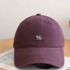 Casual Adjustable Sun Hats Cotton Breathable Baseball Cap Solid Color Embroidered Design Peaked Cap for Spring Summer Season