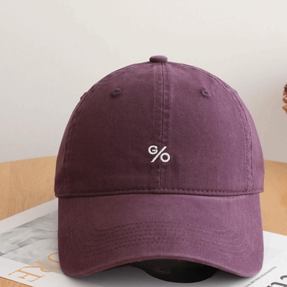 Casual Adjustable Sun Hats Cotton Breathable Baseball Cap Solid Color Embroidered Design Peaked Cap for Spring Summer Season