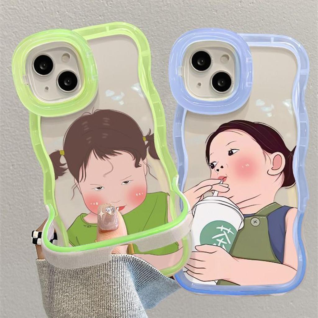 For Apple Phone Case New Cartoon Invisible Bracket Phone Case Oppo Phone Case