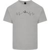 Mountain Ecg Hiking Trekking Climbing Pulse Unisexs Light Cotton Tshirt