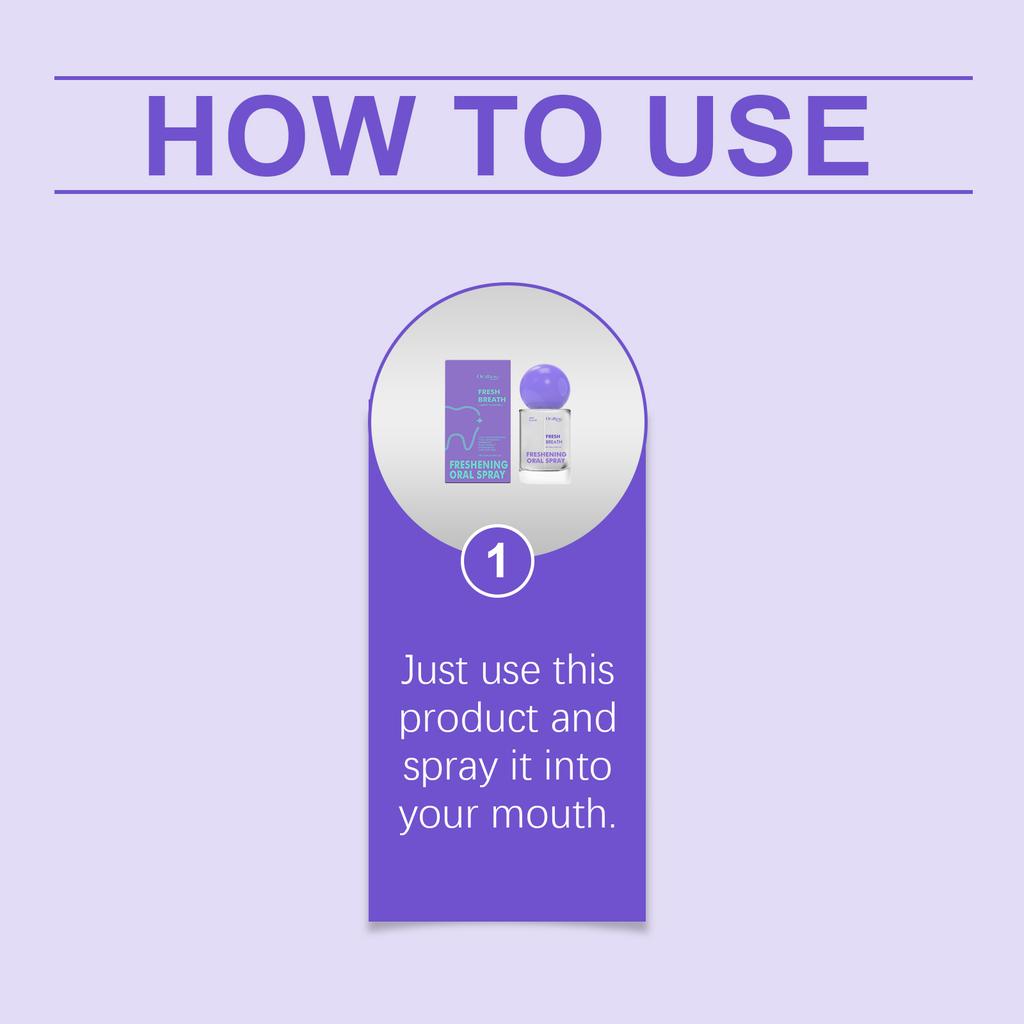 Oralhoe Fresh Oral Spray – Refreshing & Long-Lasting, Portable & Convenient, Reduces Oral Odors, Cleansing